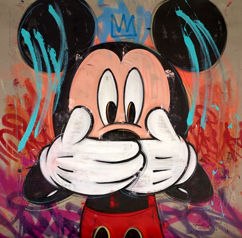 Oops by Mr. Oreke - Original Painting on Stretched Canvas